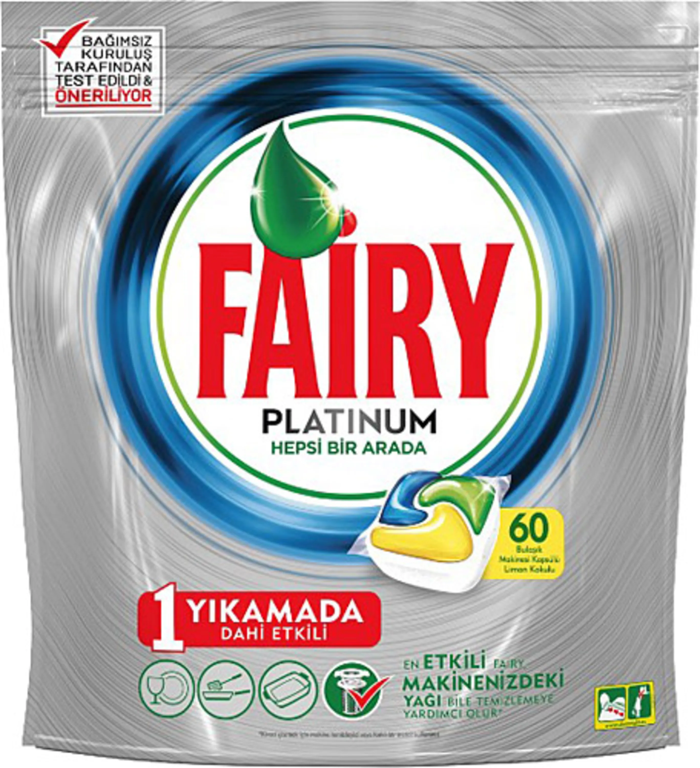  قرص ماشین ظرفشویی 60 عددی فیری پلاتینیوم (Fairy)